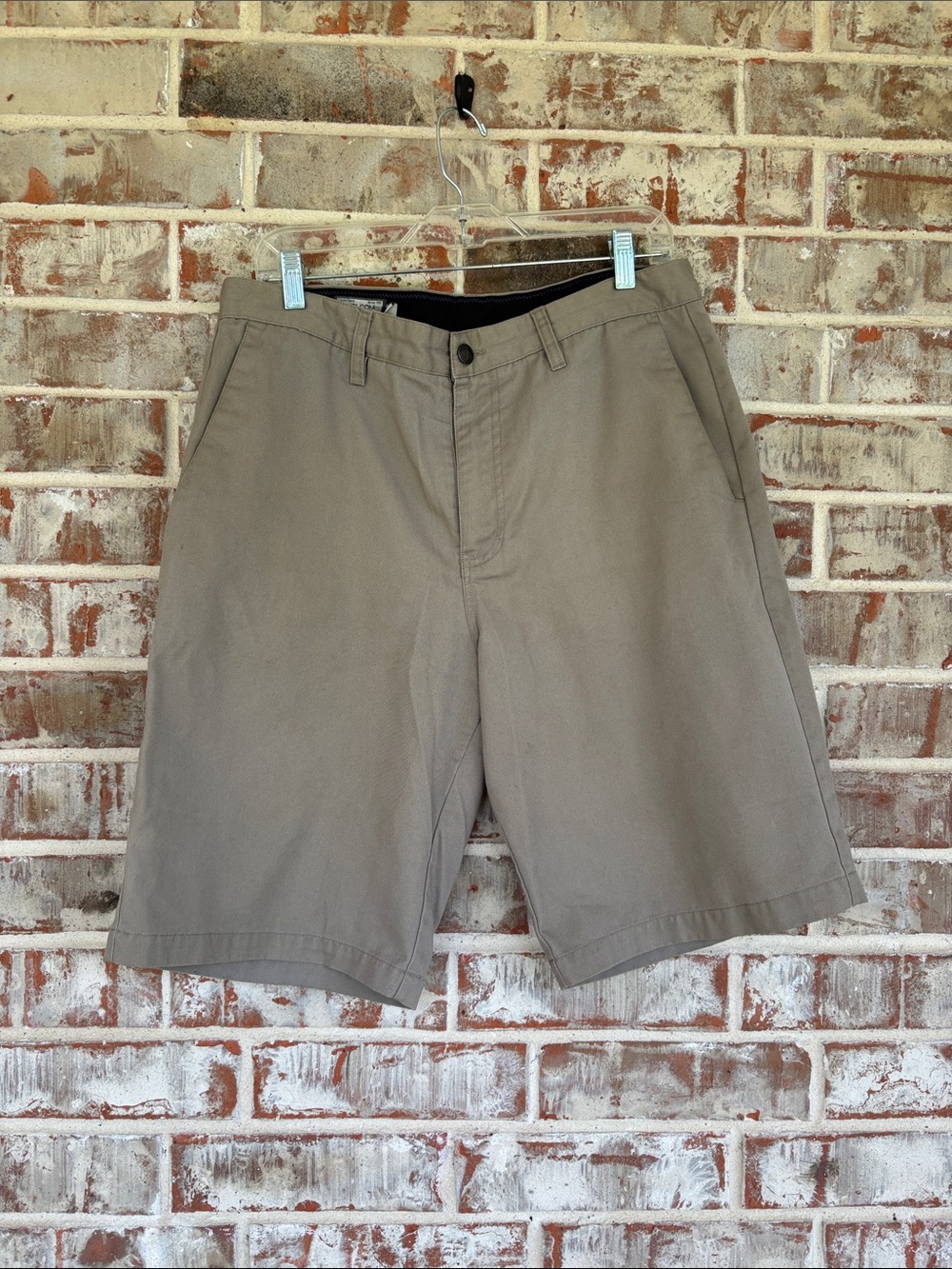Volcom Men's Flat-Front Khaki Shorts